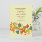 Herfst Garland Uitnodiging (Staand voorkant)