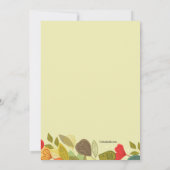 Herfst Garland Uitnodiging (Achterkant)