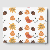 Herfst gastboek gastenboek (Achterkant)