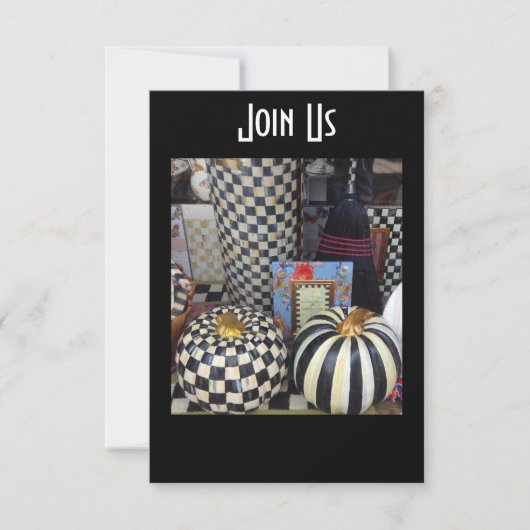 HERFST GEBEURT OF THANKSGIVING INVITATIE KAART (Voorkant)