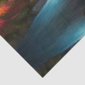 Herfst gebladerte bij de waterval tissuepapier (Detail)