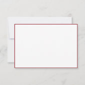 Herfst gebladerte bruiloft details Kaart (Achterkant)