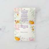 Herfst gebladerte en US Flag Brother Thanksgiving Feestdagen Kaart (Binnen)