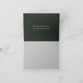 Herfst gebladerte gedroogde groen krans bedankkaart (Binnen)