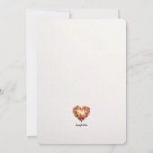 Herfst gebladerte hart kaart (Achterkant)