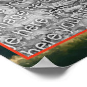 Herfst gebladerte Natuur schilderij Creëer Uw eige Poster (Hoek)