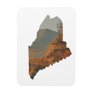 Herfst gebladerte op Katahdin in Maine Magnet Magneet