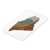 Herfst gebladerte op Katahdin in Maine Magnet Magneet (Linkerzijde)