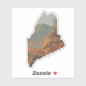 Herfst gebladerte op Katahdin in Maine Sticker (Vel)