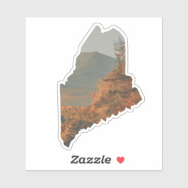 Herfst gebladerte op Katahdin in Maine Sticker