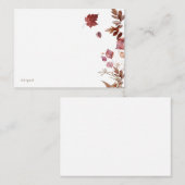 Herfst gebladerte op maat wit notitiekaartje (Voorkant / Achterkant)