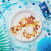  Herfst gebladerte Papieren Bordje (Feest)