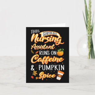 Herfst Gecertificeerde Nursing Instant CNA Cafeïne Kaart