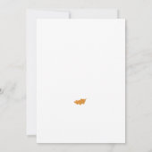 Herfst gecombineerd Baby shower en Vrijgezellenfee Kaart (Achterkant)