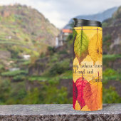 Herfst geel bruin rood blad herfst Inspirerend Thermosbeker