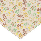 Herfst Geel Groen en Bruin Botanisch Patroon Medium Tafelloper (Hoek)