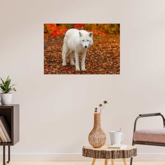 Herfst Geest Wolf Poster (Woonkamer 3)
