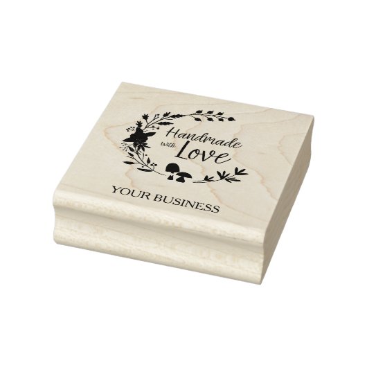 Herfst geïnspireerd Handgemaakt met Love Quote Rubberstempel (Stempel)