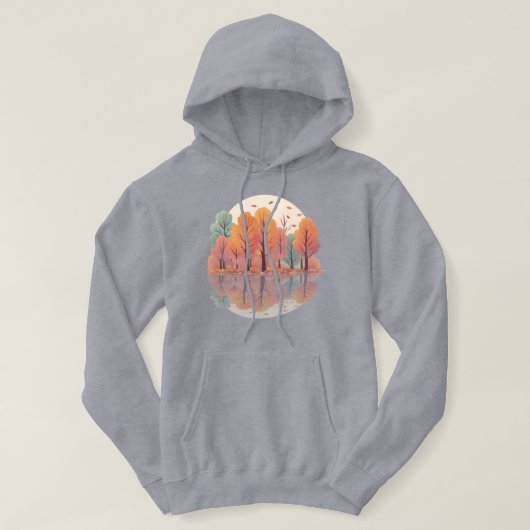 Herfst geïnspireerd Hoody | Reflecties van de herf (Design voorkant)
