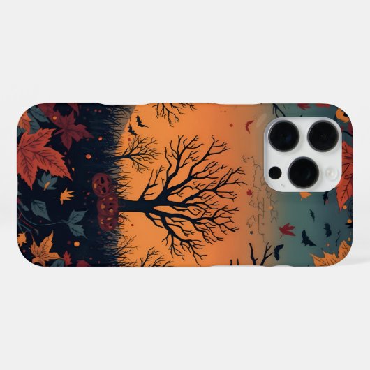 Herfst geïnspireerde kunst iPhone hoesje (Achterkant horizontaal)