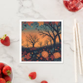 Herfst geïnspireerde kunst servet (Insitu)