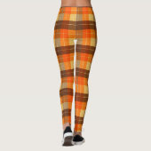 Herfst-geïnspireerde plaid leggings (Achterkant)