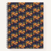 Herfst geïnspireerde pompoen en cactus (Design 1) Notitieboek (Voorkant)
