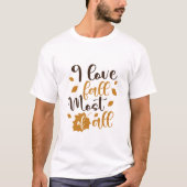 Herfst geïnspireerde typografie t-shirt (Voorkant)