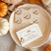 Herfst Gekke gans Boeken voor baby ticket Informatiekaartje