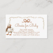 Herfst Gekke gans Boeken voor baby ticket Informatiekaartje (Voorkant)