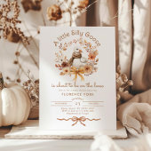 Herfst Gekke Goose QR code Baby shower Kaart