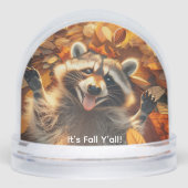  Herfst Gekke wasbeer Sneeuwbol (Voorkant)