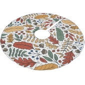 Herfst gekleurd blad vierkant ontwerp kerstboom rok (Gekanteld)