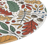 Herfst gekleurd blad vierkant ontwerp snijplank (Hoek)