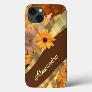 herfst gekleurd bloemenpatroon gepersonaliseerd Case-Mate iPhone case