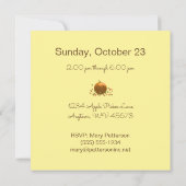 Herfst gekleurde bladeren eikenboom tijdens het na kaart (Achterkant)