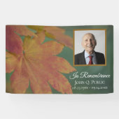 Herfst gekleurde bladeren Viering van het leven be Spandoek
