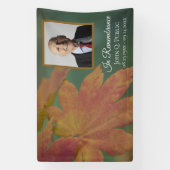 Herfst gekleurde bladeren Viering van het leven be Spandoek (Verticaal)