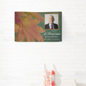 Herfst gekleurde bladeren Viering van het leven be Spandoek