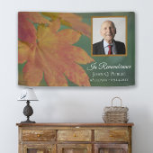 Herfst gekleurde bladeren Viering van het leven be Spandoek