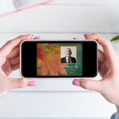 Herfst gekleurde bladeren viering van het leven kaart