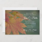 Herfst gekleurde bladeren Viering van het leven Me Kaart (Voorkant)