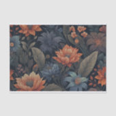 Herfst gekleurde bloemen ontkoppeling Tissuepapier (Voorkant)
