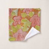 Herfst gekleurde handdoekset bad handdoek (Wasdoekje)