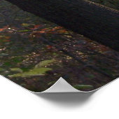 Herfst gekleurde linksafdruk poster (Hoek)