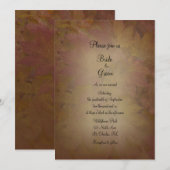 Herfst gekleurde maple Leaves Wedding Kaart (Voorkant / Achterkant)