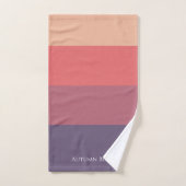 Herfst gekleurde strepen- bad handdoek (Handdoek)