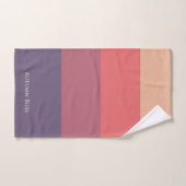 Herfst gekleurde strepen- bad handdoek (Handdoek)