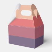 Herfst gekleurde strepen- bedankdoosjes (Achterkant)