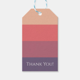 Herfst gekleurde strepen- cadeaulabel